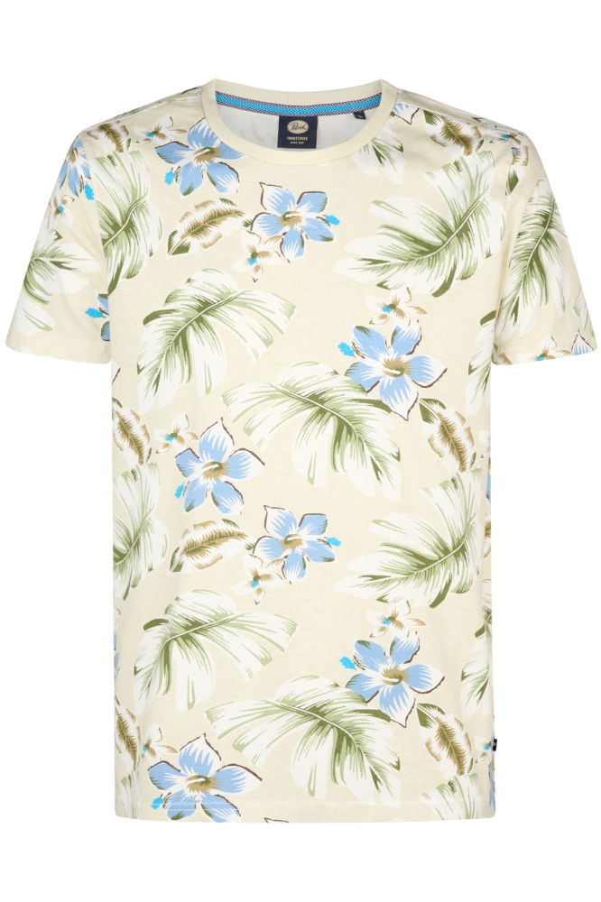 AOP T SHIRT HIBISCUS M 1050 TSR655 0112 Seashell